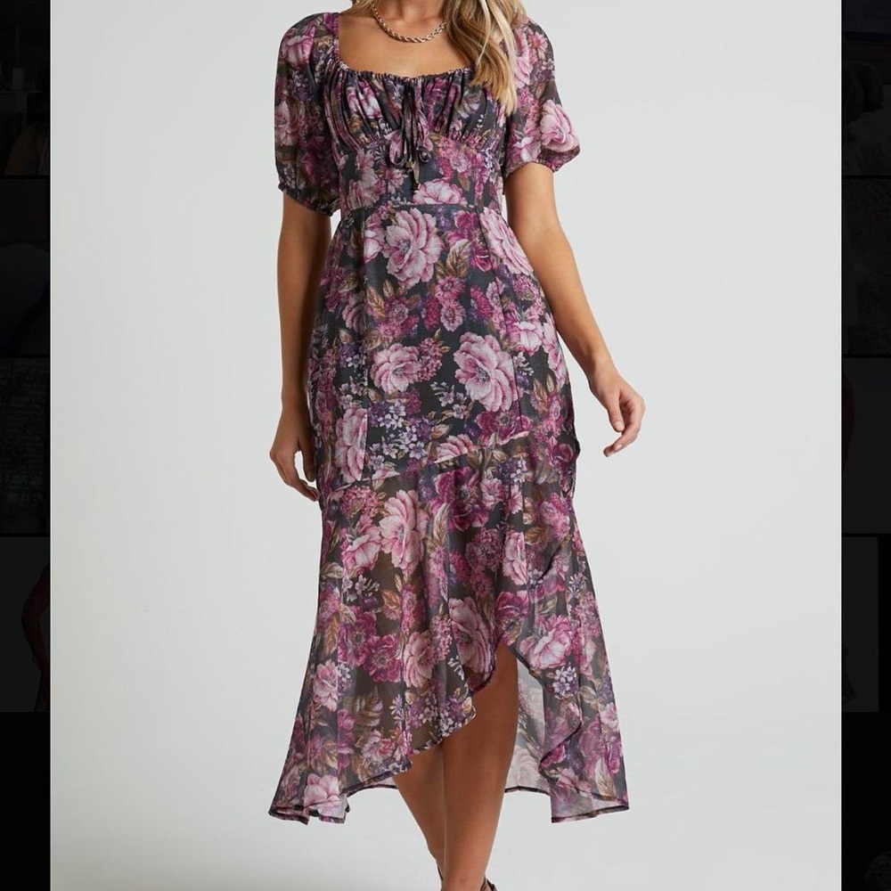 Showpo Floral Midi Dress